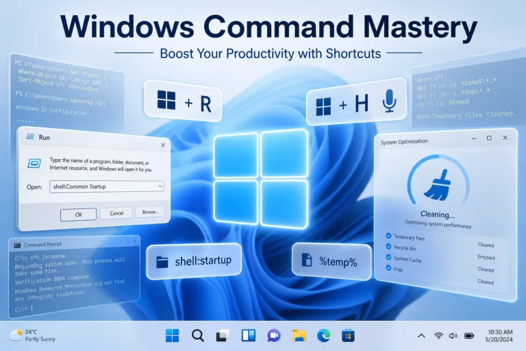 Windows 相關指令運用 5 windows commands featured