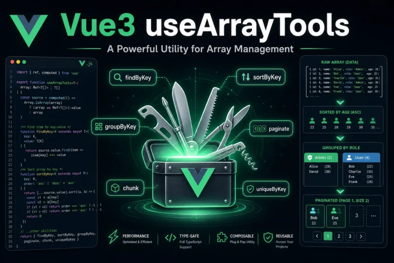 vue3共用函數超強版useArrayTools