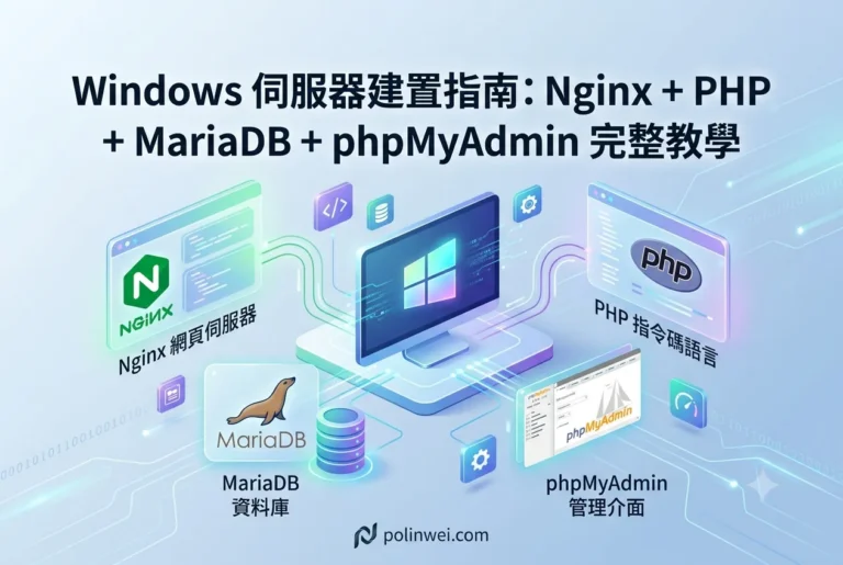 在 Windows 安裝 Nginx + PHP + MariaDB 環境 4 在Windows安裝NginxPHPMariaDB環境