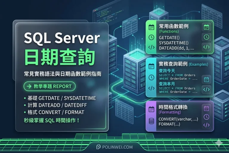 SQL Server 日期查詢範例 2 SQL日期查詢範例