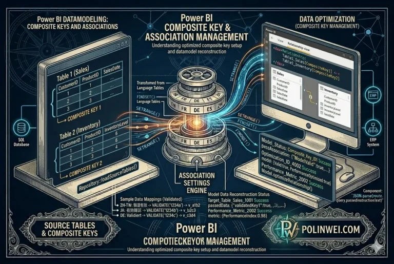 PowerBI複合鍵關聯設定