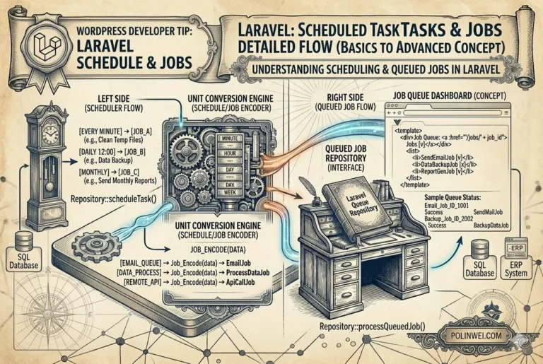 Laravel排程schedule與工作job詳解