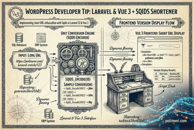laravel vue3使用Sqids方式建立短網址