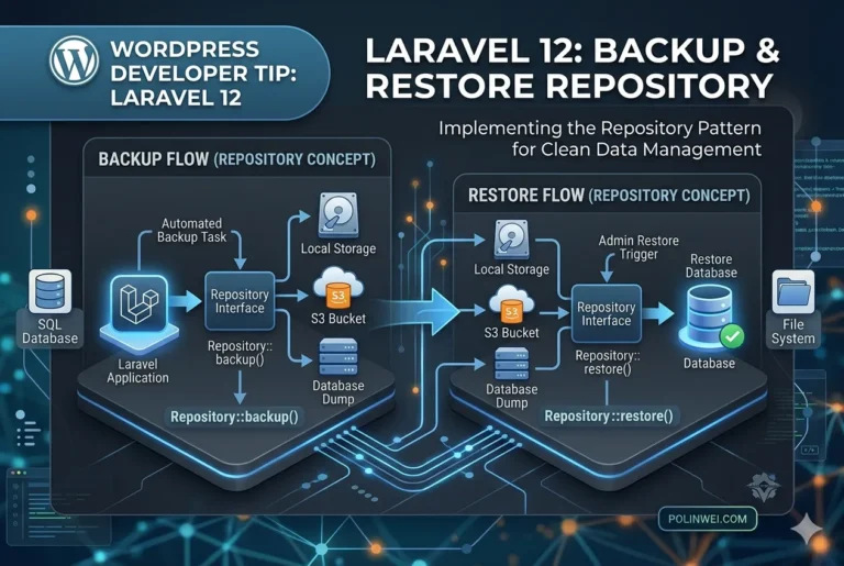 laravel備份及還原資料庫