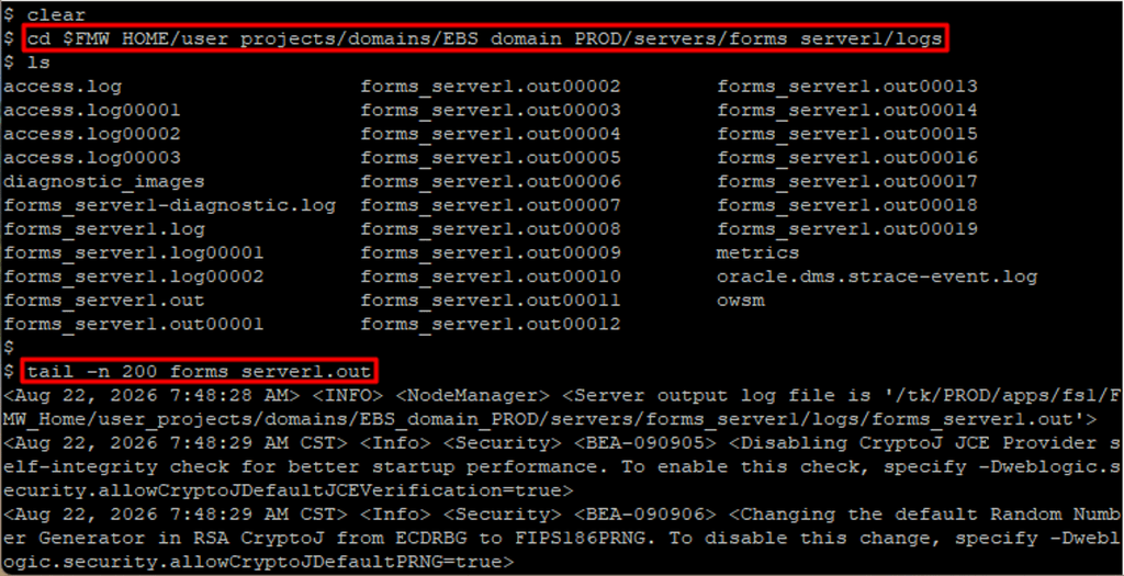 Oracle DB 19c 的 CBD&PDB 架構解析與 Alert/Trace log 5 Forms 伺服器端的日誌